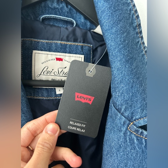 Levi’s denim trench coat nwt - Picture 4 of 11